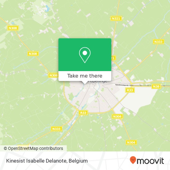 Kinesist Isabelle Delanote map