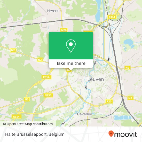 Halte Brusselsepoort map