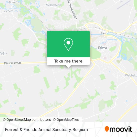Forrest & Friends Animal Sanctuary map