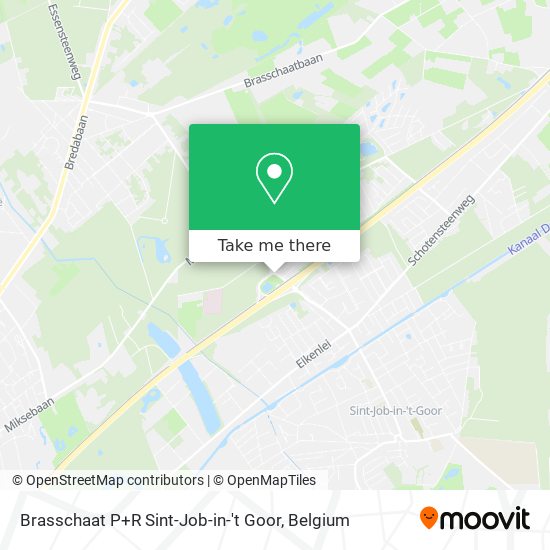 Brasschaat P+R Sint-Job-in-'t Goor map