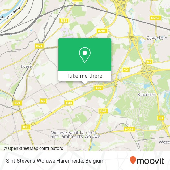 Sint-Stevens-Woluwe Harenheide plan