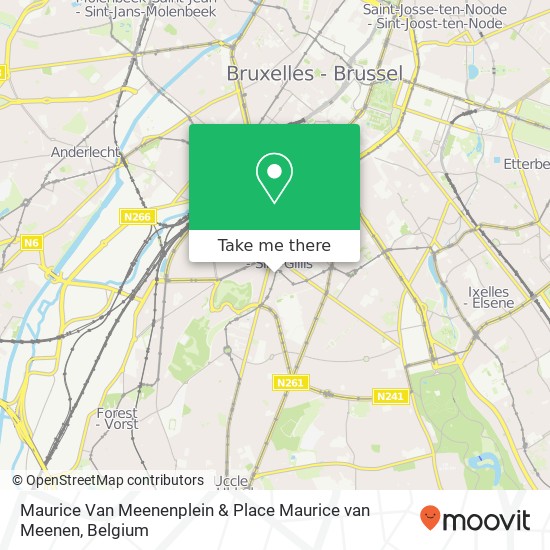 Maurice Van Meenenplein & Place Maurice van Meenen plan