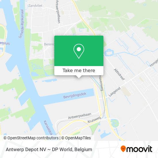 Antwerp Depot NV ~ DP World map