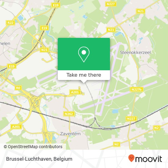 Brussel-Luchthaven map