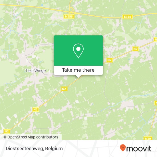 Diestsesteenweg map