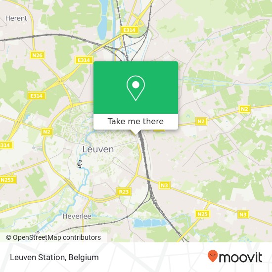 Leuven Station plan