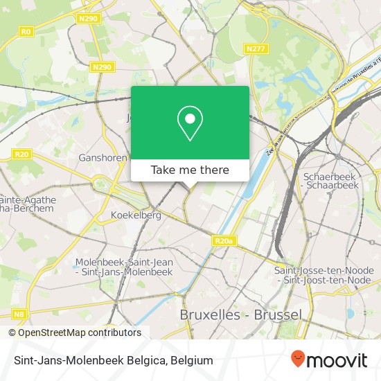 Sint-Jans-Molenbeek Belgica plan