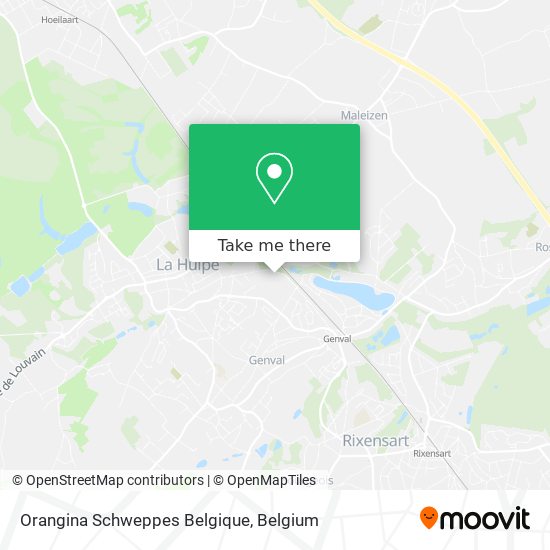 Orangina Schweppes Belgique map