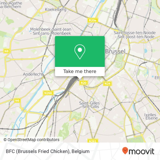 BFC (Brussels Fried Chicken) map