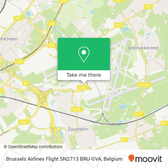 Brussels Airlines Flight SN2713 BRU-GVA plan