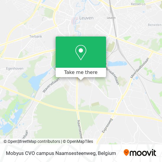Mobyus CVO campus Naamsesteenweg map
