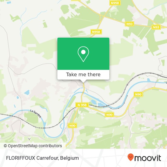 FLORIFFOUX Carrefour map