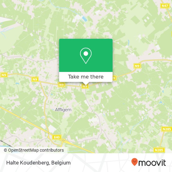 Halte Koudenberg plan