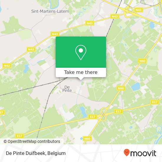 De Pinte Duifbeek map