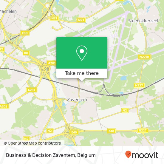 Business & Decision Zaventem map