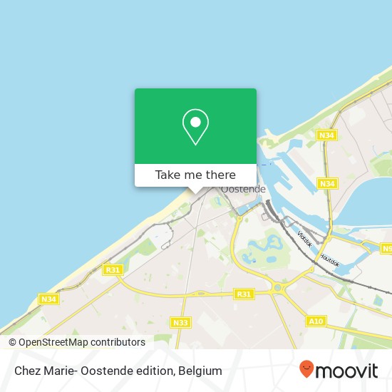 Chez Marie- Oostende edition map