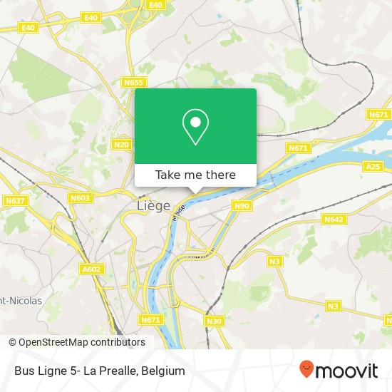Bus Ligne 5- La Prealle map