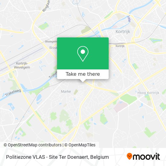 Politiezone VLAS - Site Ter Doenaert map