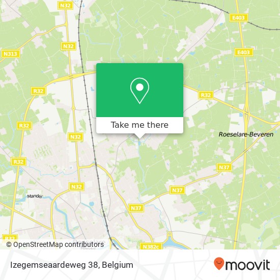 Izegemseaardeweg 38 map