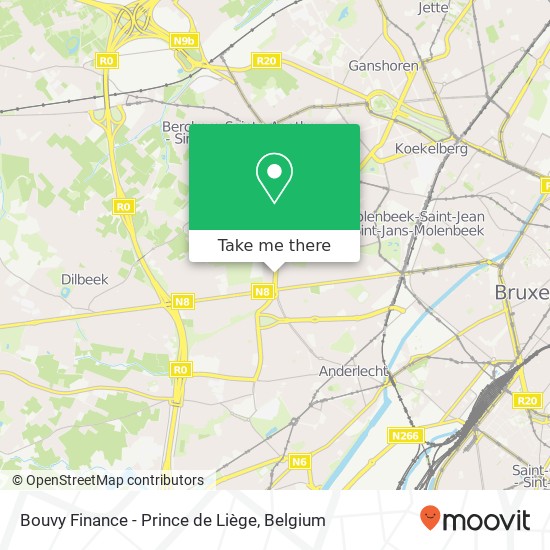 Bouvy Finance - Prince de Liège map