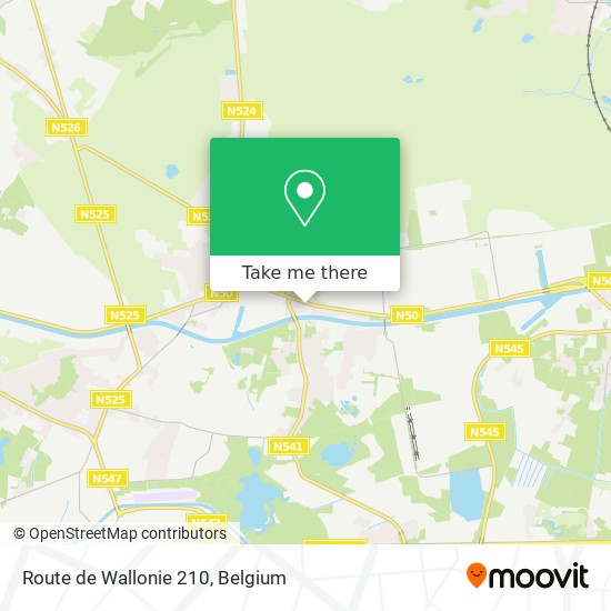 Route de Wallonie 210 plan