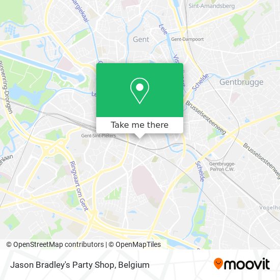 Jason Bradley's Party Shop map