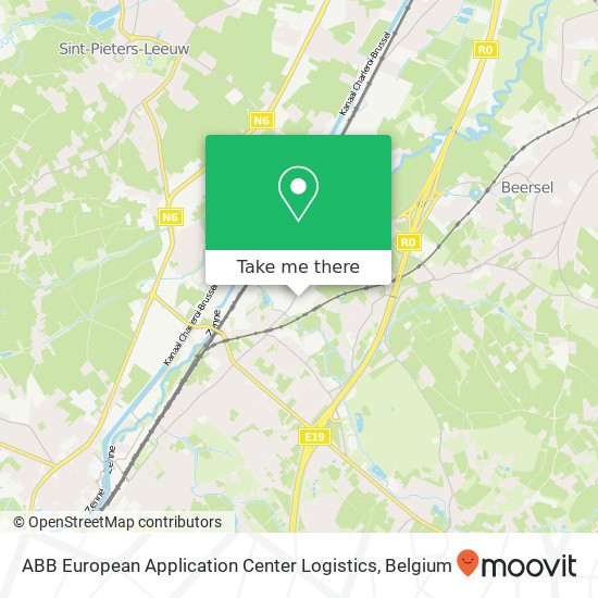 ABB European Application Center Logistics map