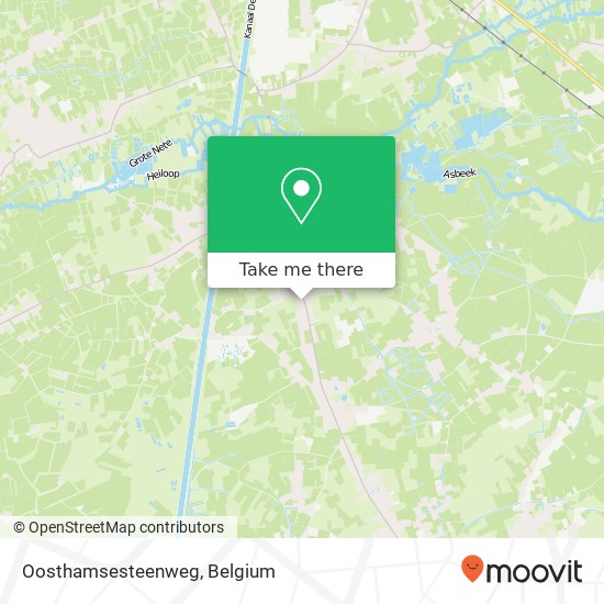 Oosthamsesteenweg map