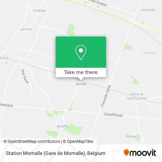 Station Momalle (Gare de Momalle) plan