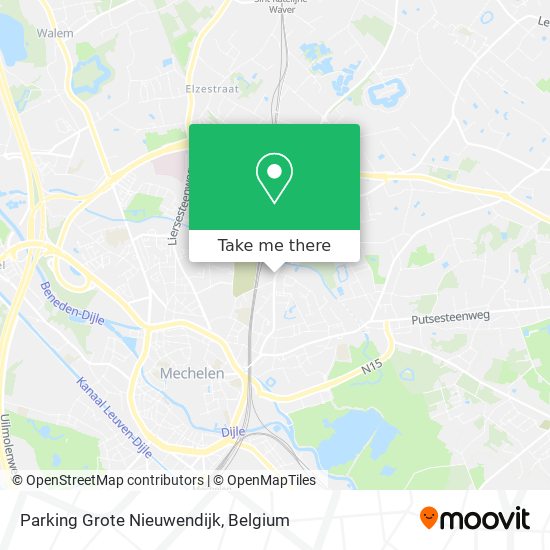 Parking Grote Nieuwendijk map