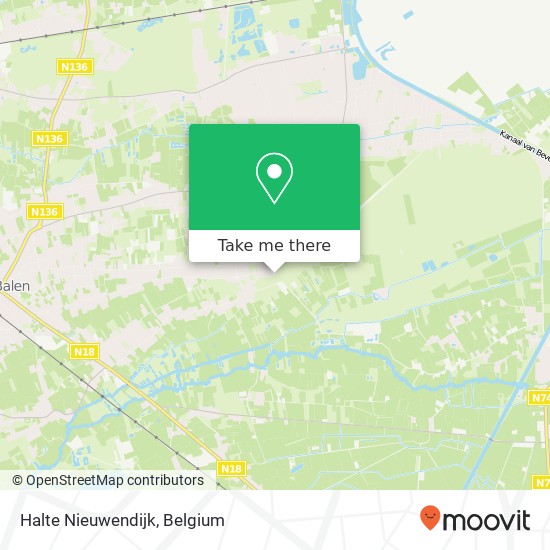 Halte Nieuwendijk map
