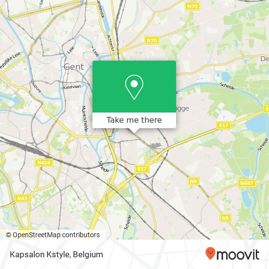 Kapsalon Kstyle map