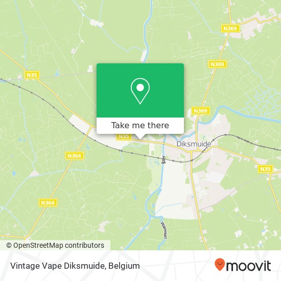 Vintage Vape Diksmuide map