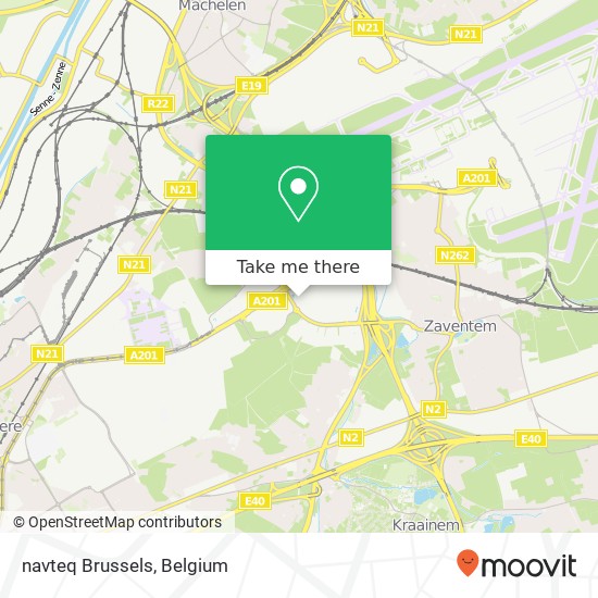 navteq Brussels map