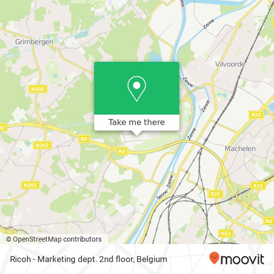 Ricoh - Marketing dept. 2nd floor map