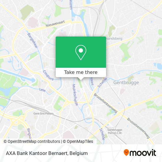 AXA Bank Kantoor Bernaert map