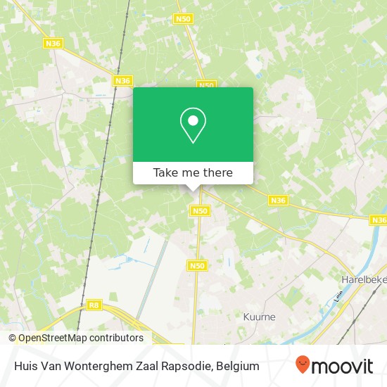 Huis Van Wonterghem Zaal Rapsodie map