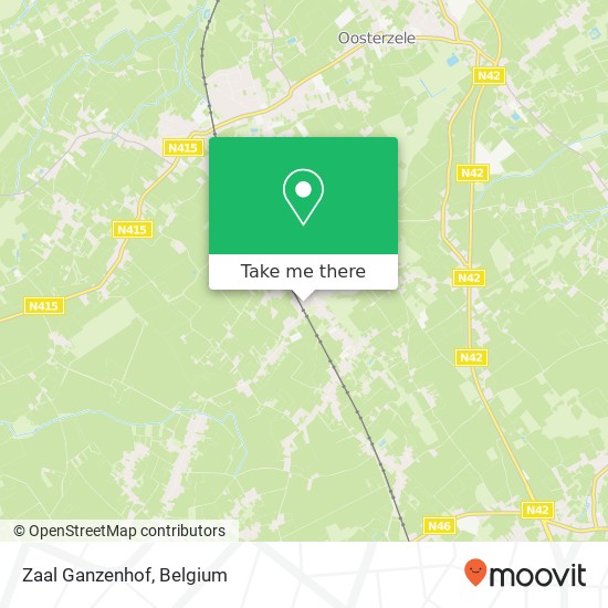 Zaal Ganzenhof map