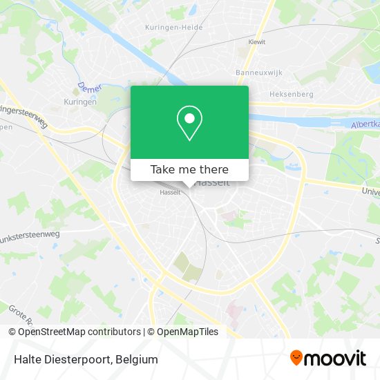 Halte Diesterpoort map