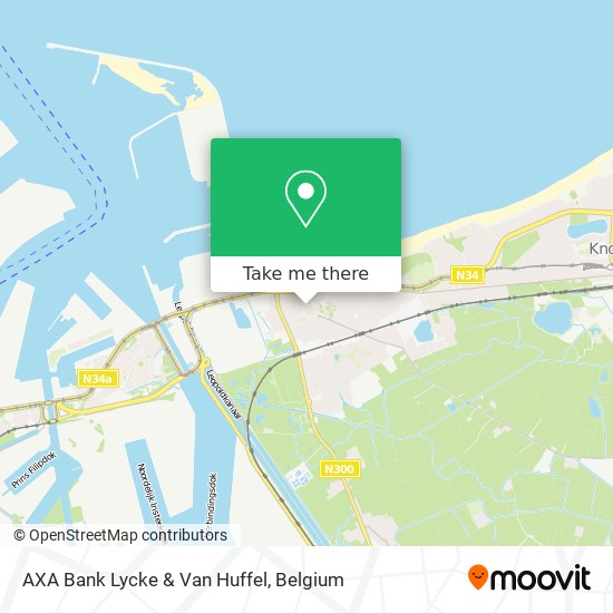 AXA Bank Lycke & Van Huffel map