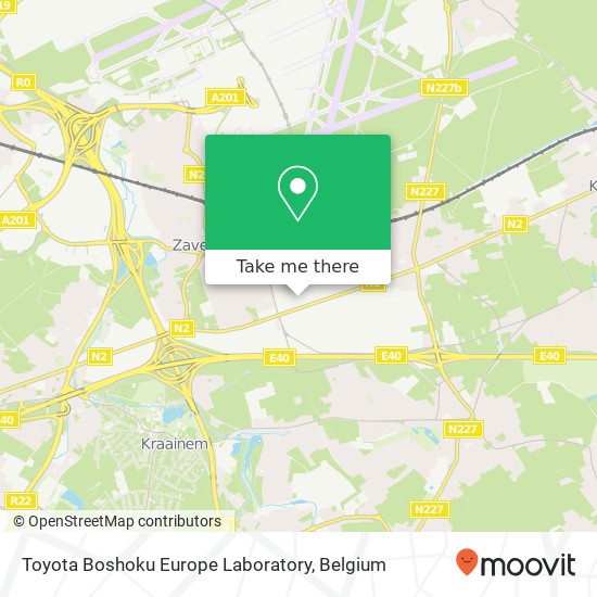 Toyota Boshoku Europe Laboratory map