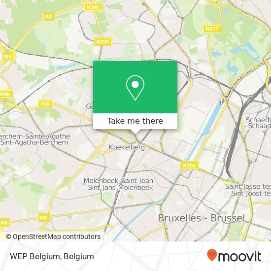WEP Belgium map