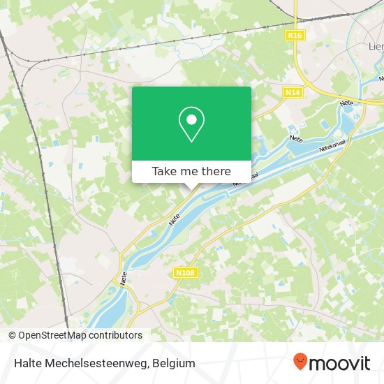 Halte Mechelsesteenweg plan