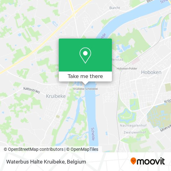Waterbus Halte Kruibeke plan