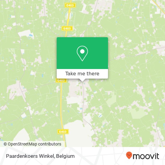 Paardenkoers Winkel map