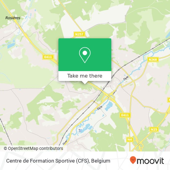 Centre de Formation Sportive (CFS) map
