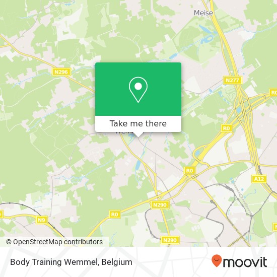 Body Training Wemmel map