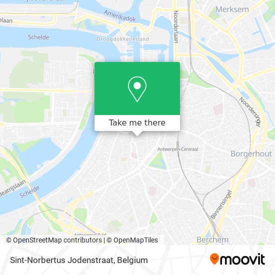 Sint-Norbertus Jodenstraat map
