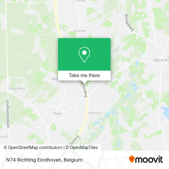 N74 Richting Eindhoven plan