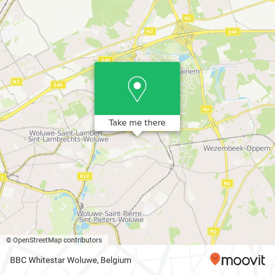 BBC Whitestar Woluwe map